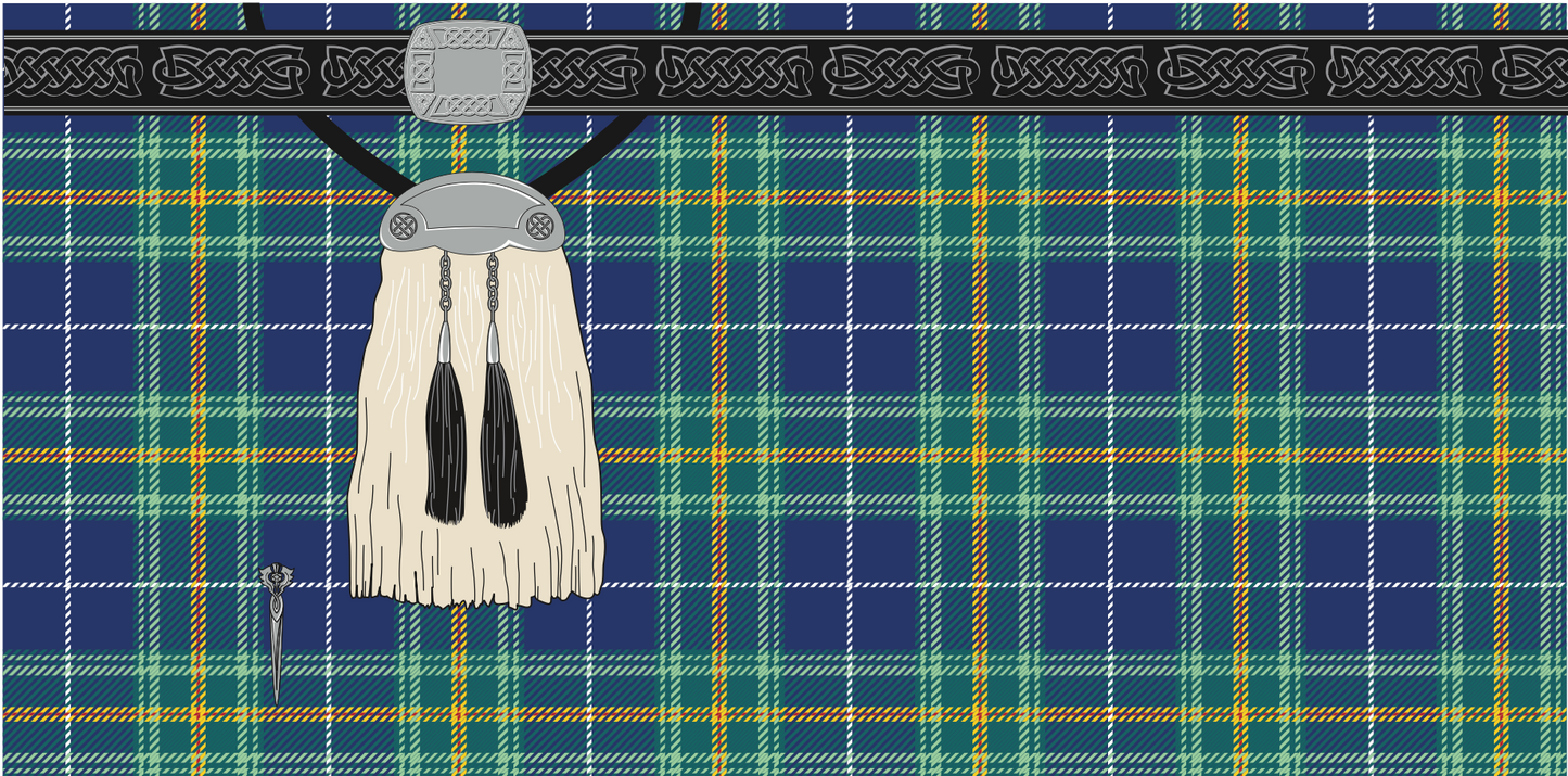 Bannockburn Blue Kilt Towel
